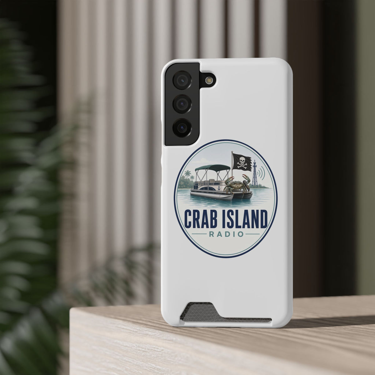 Phone Case With Card Holder – Crab Island Radio