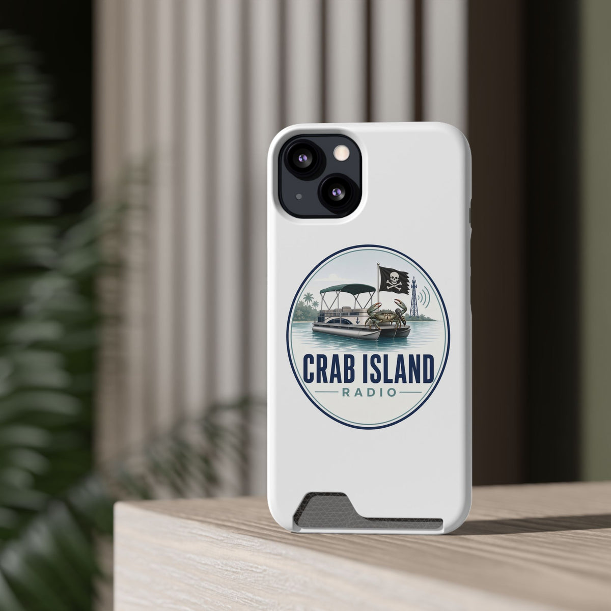 Phone Case With Card Holder – Crab Island Radio