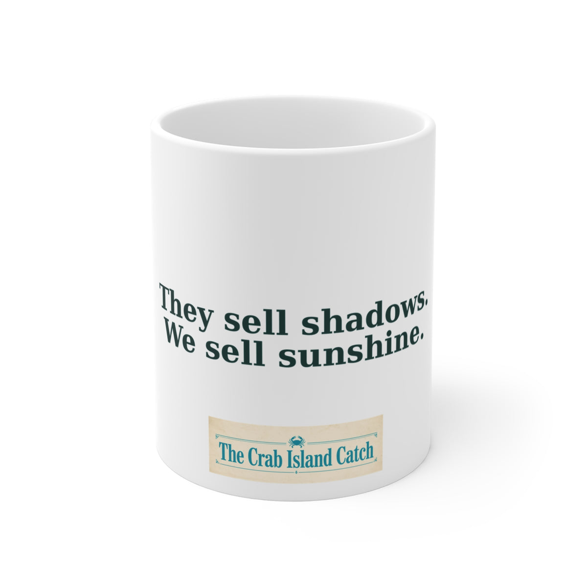 They Sell Shadows Mug – The Crab Island Catch 11oz