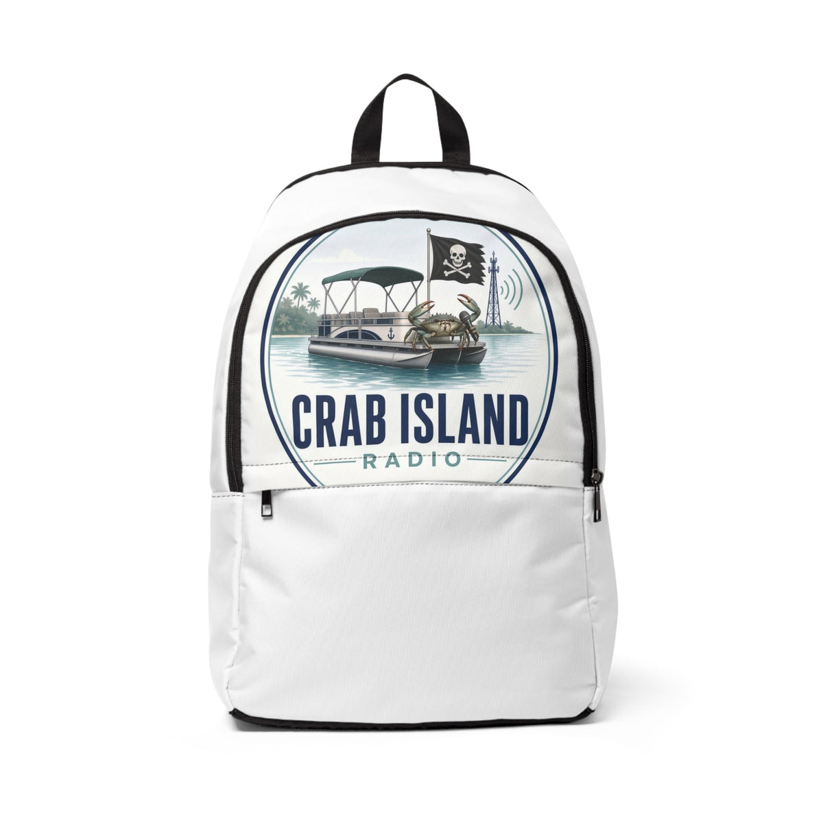 Unisex Fabric Backpack – Crab Island Radio