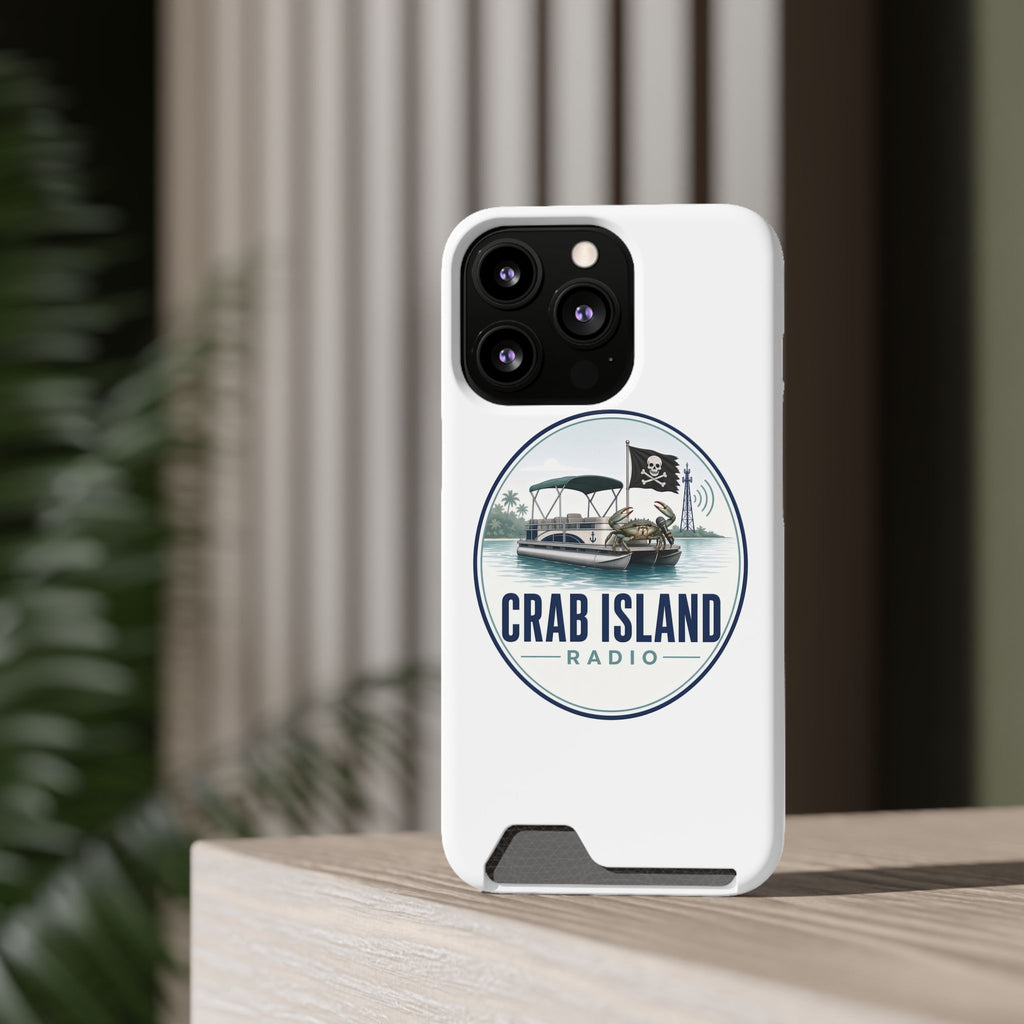 Phone Case With Card Holder – Crab Island Radio