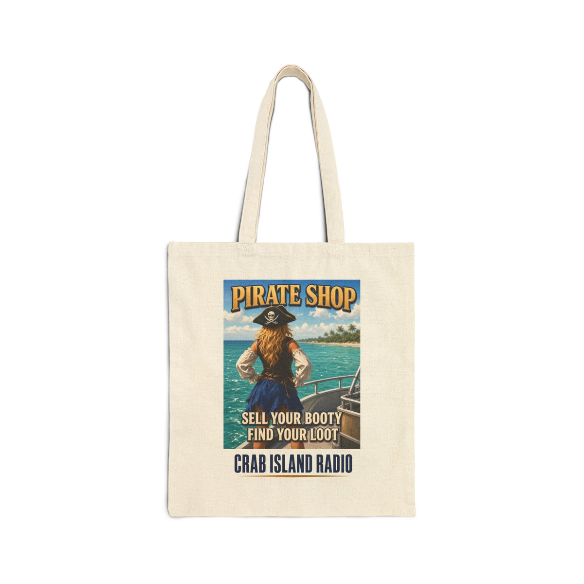 Crab Island Radio Pirate Shop Boat Tote