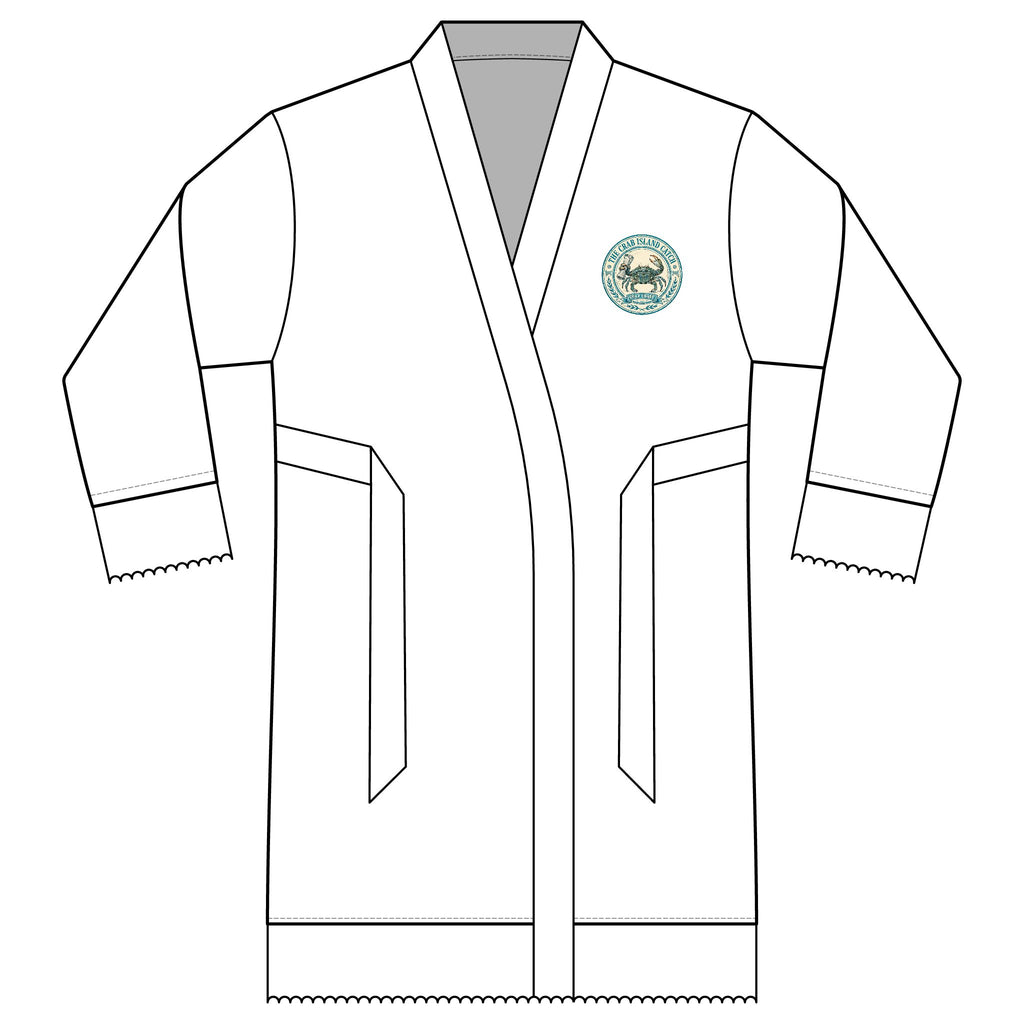 Crab Island Radio Badge Satin Robe