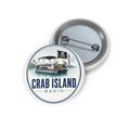 Custom Pin Buttons – Crab Island Radio