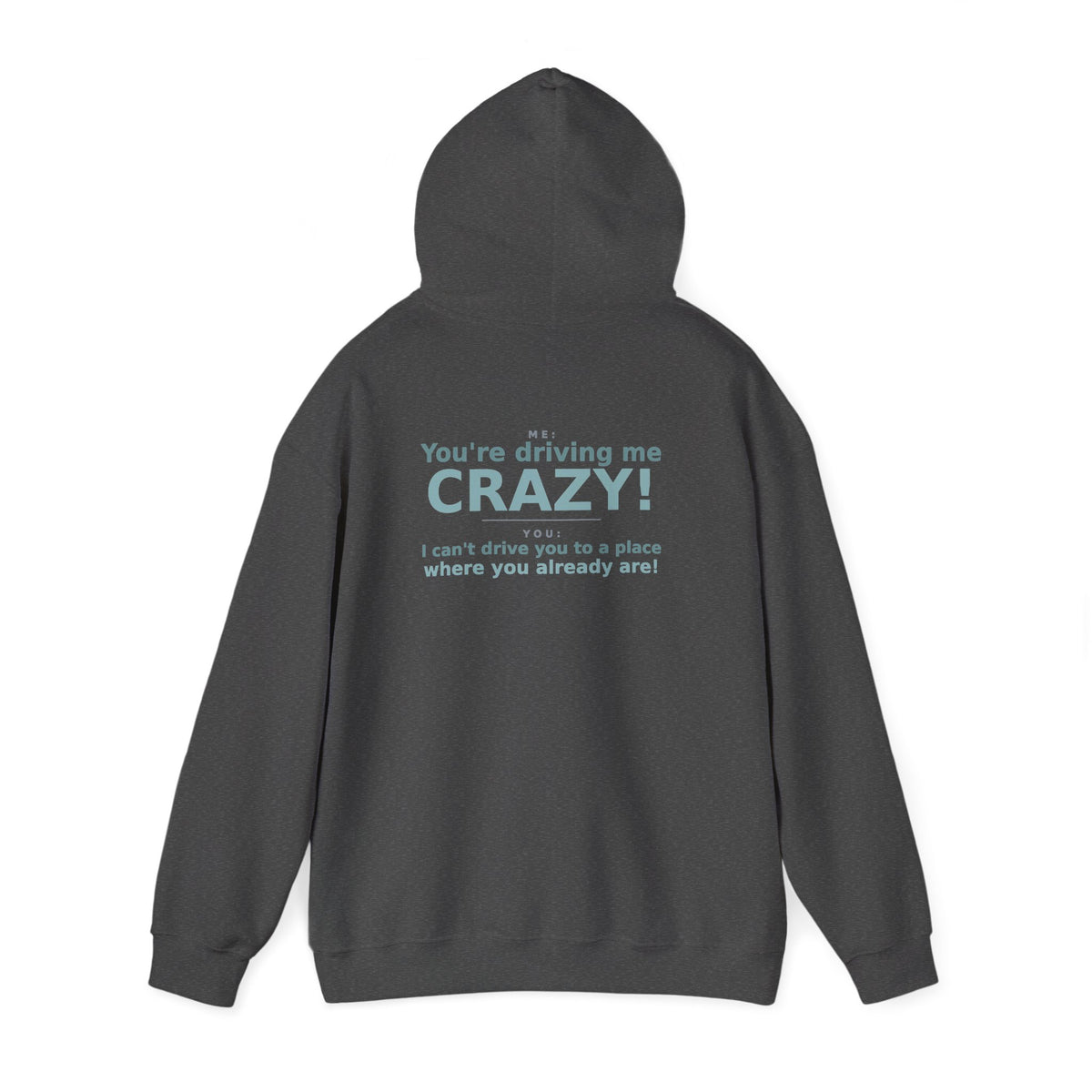 You're Driving Me Crazy Funny Hoodie - Couples Banter Hoodie (Colors A-L)