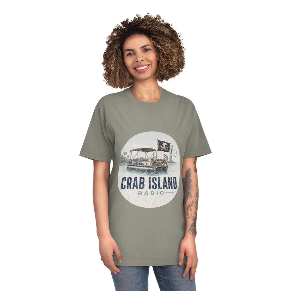 Unisex Faded Shirt – Crab Island Radio
