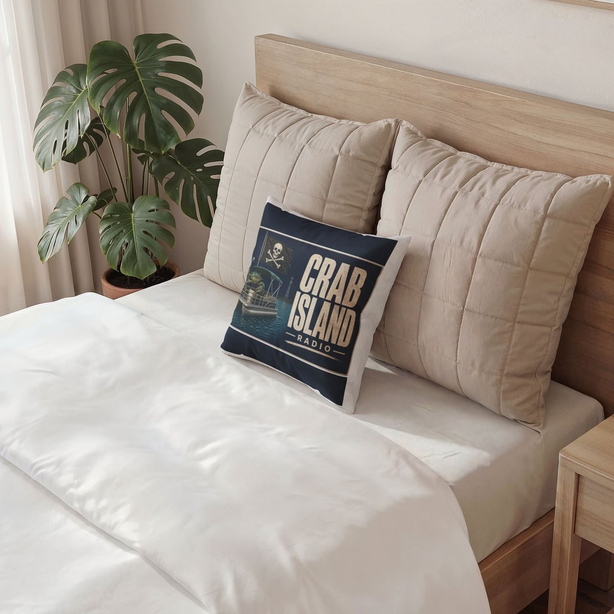 Poly Velvet Pillow – Pirate Crab