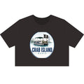 Women's Stone Wash Heavy Crop – Crab Island Radio