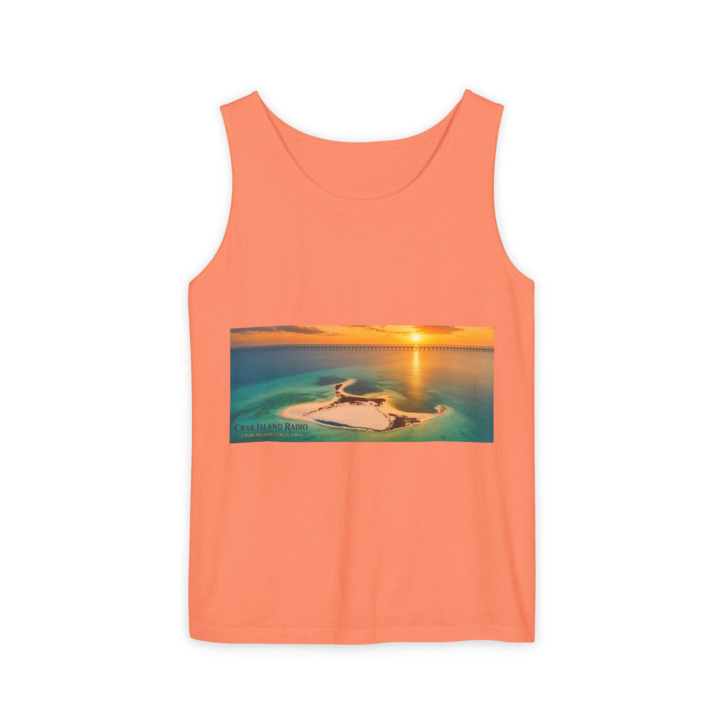 Crab Island Radio Men's Island Sunset Tank Top
