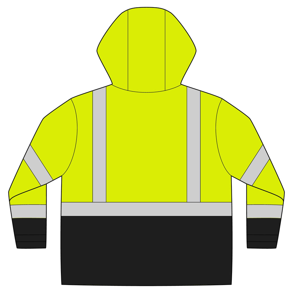 ANSI 107 Class 3 Rain Jacket – Crab Island Radio
