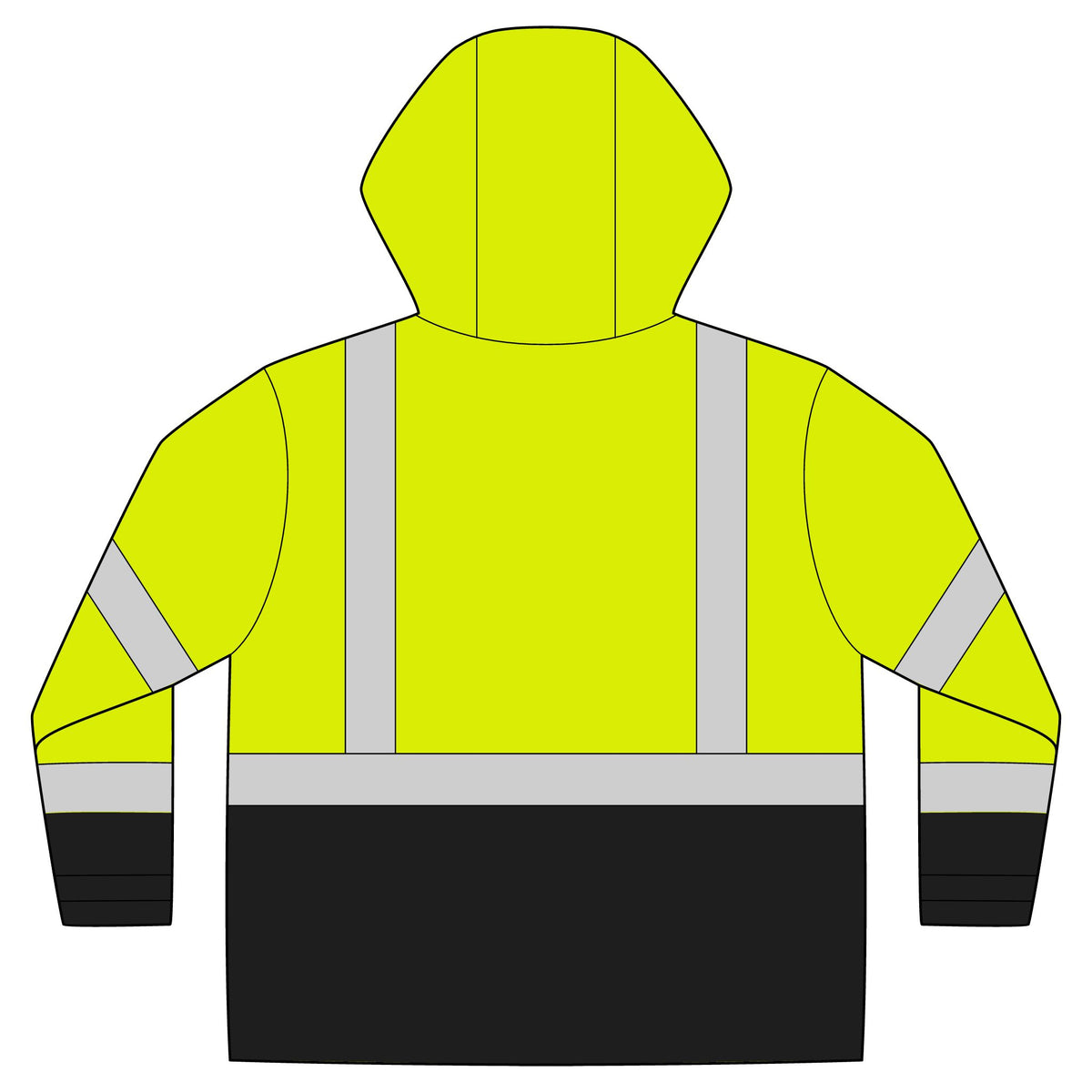 ANSI 107 Class 3 Rain Jacket – Crab Island Radio