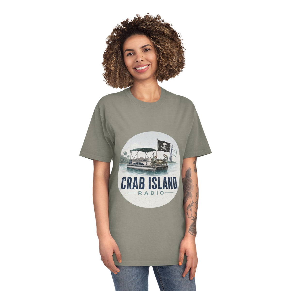 Unisex Faded Shirt – Crab Island Radio