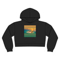 Women's Relax Crop Hood – Island Sunset