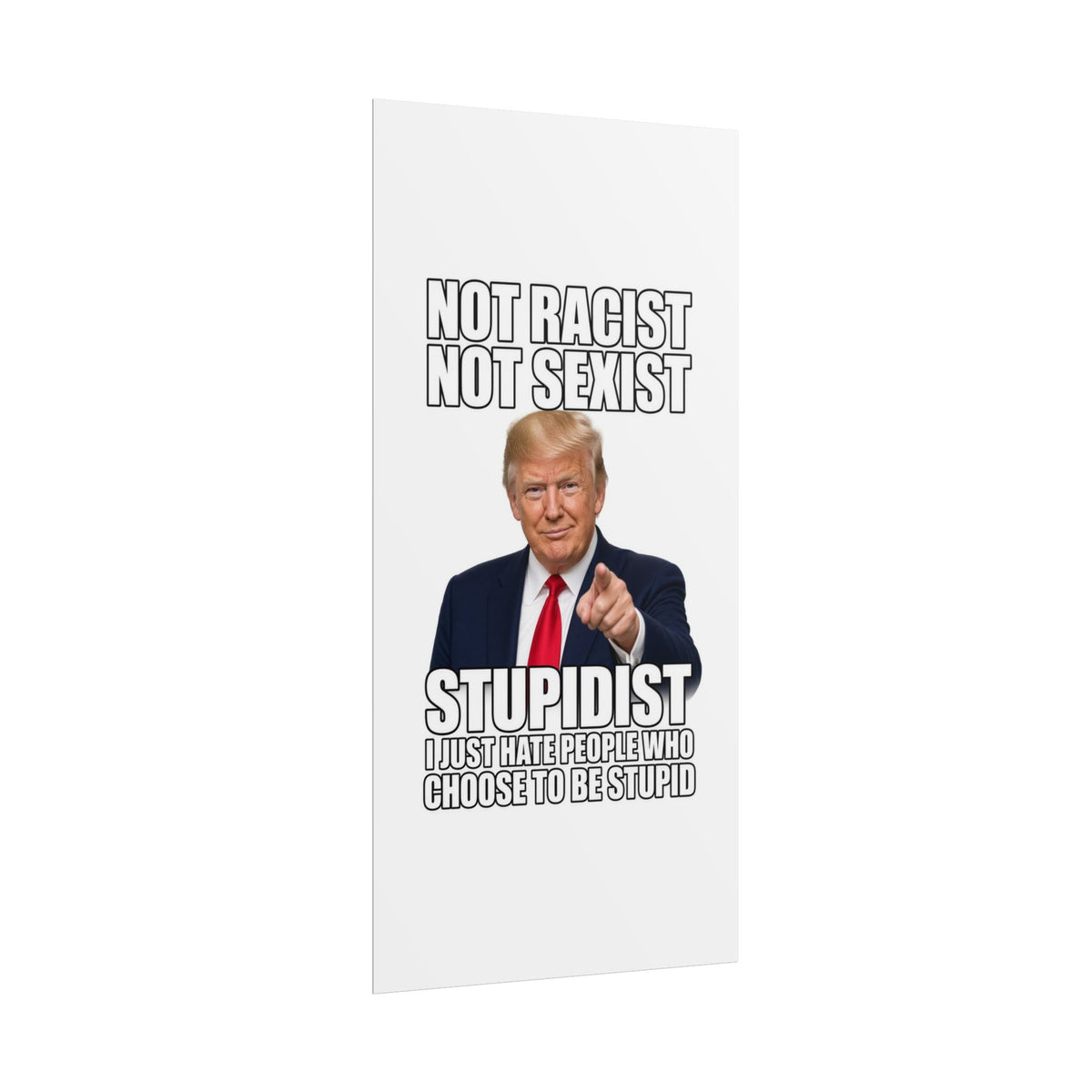 STUPIDIST Funny Meme Poster – Political Humor Wall Art