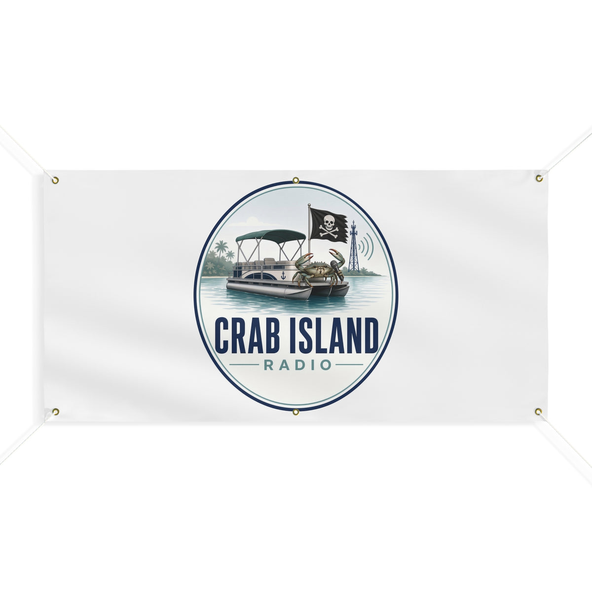 Matte Banner – Crab Island Radio
