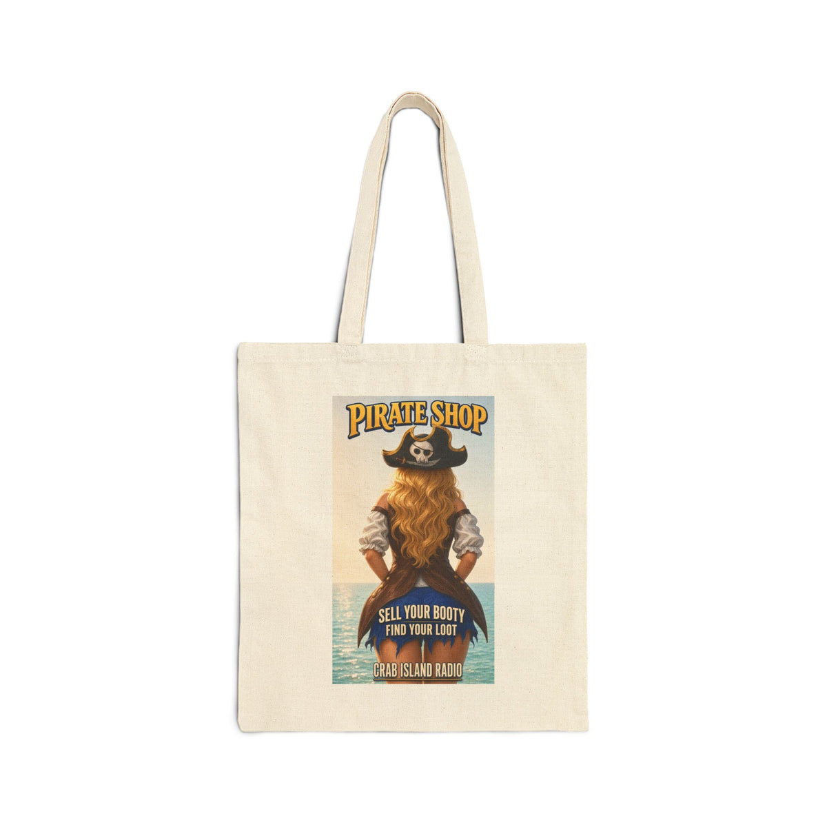 Crab Island Radio Pirate Shop Tote