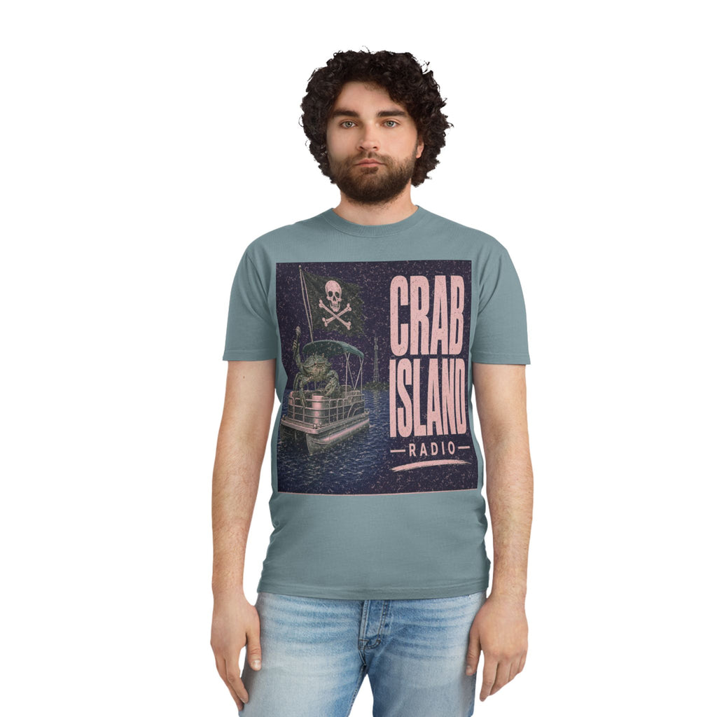 Unisex Faded Shirt – Pirate Crab – Girl Colors (Plum & Rose)