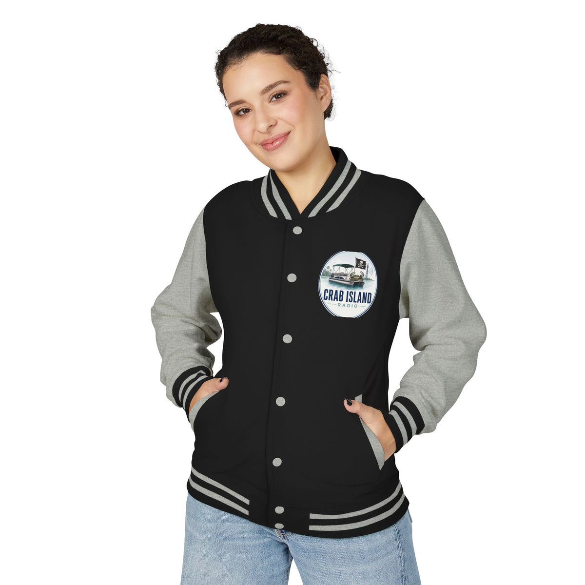 Unisex Heavyweight Letterman Jacket – Crab Island Radio
