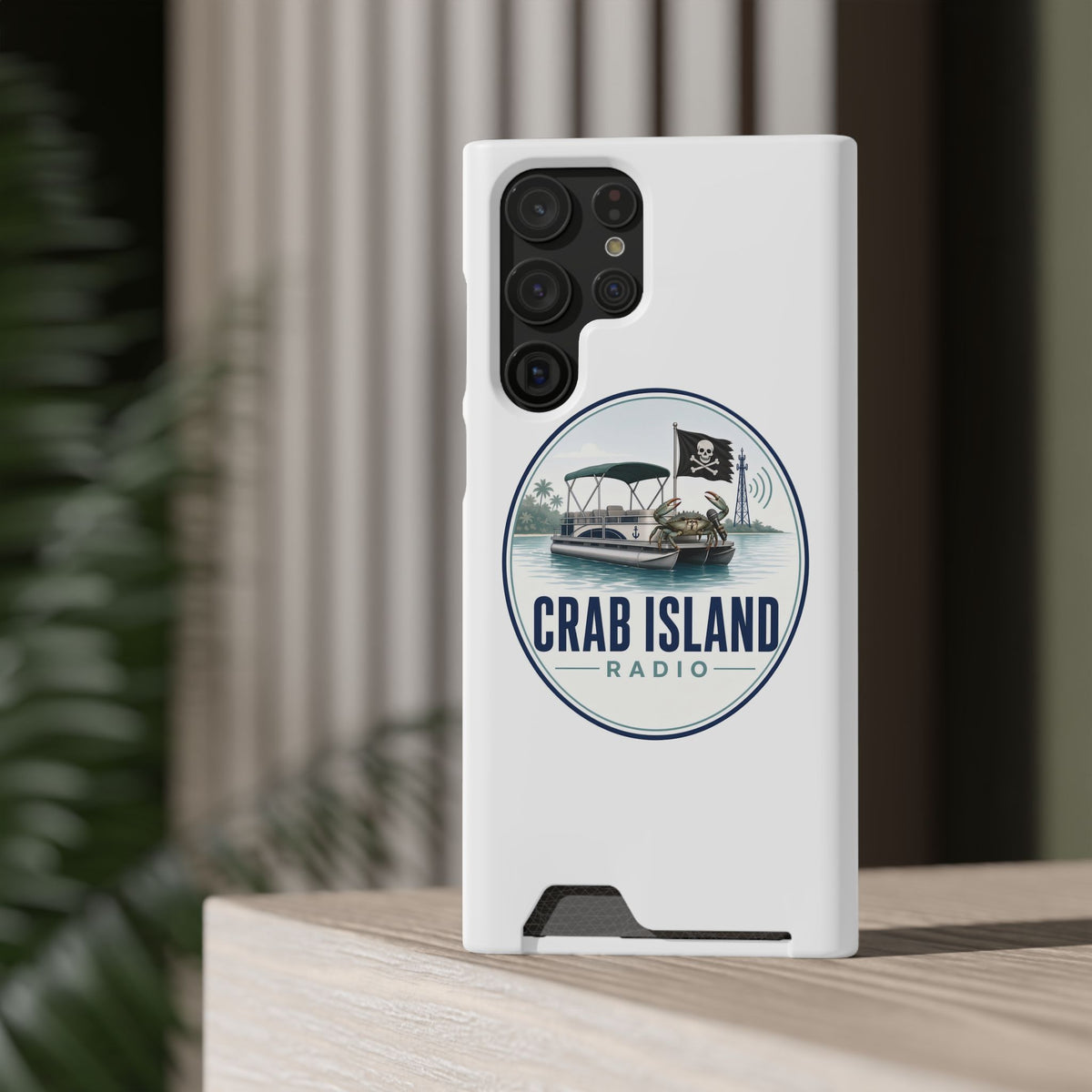 Phone Case With Card Holder – Crab Island Radio