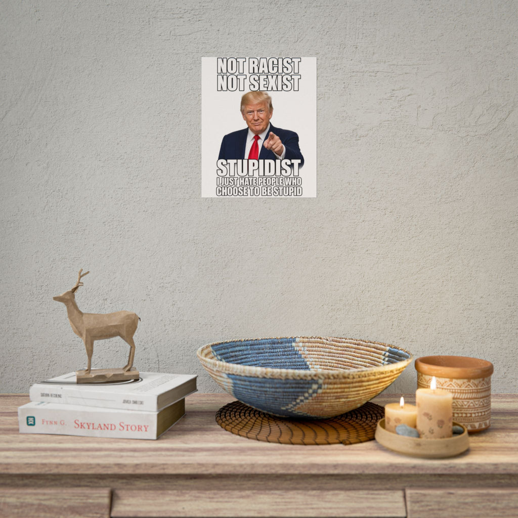 STUPIDIST Funny Meme Poster – Political Humor Wall Art