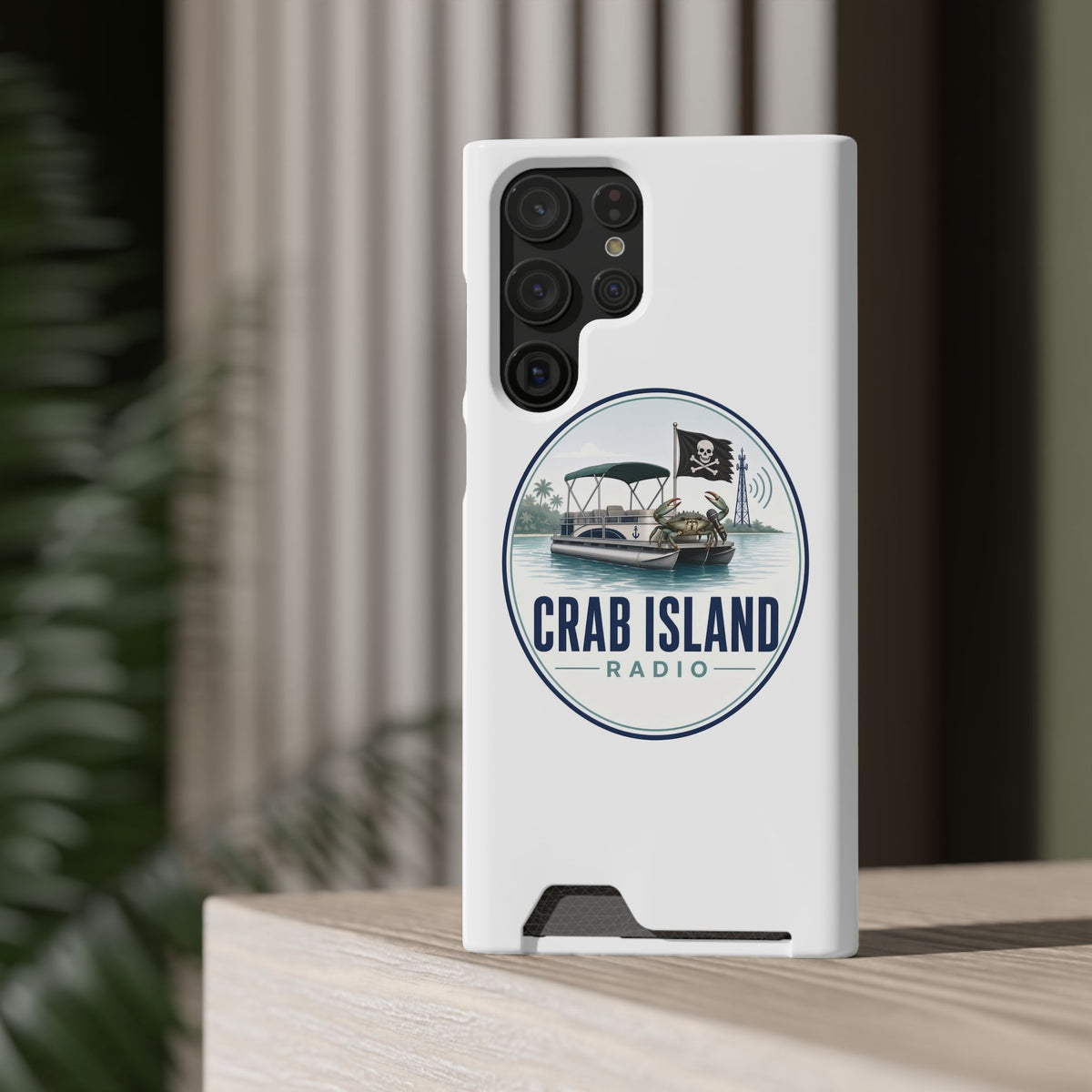 Phone Case With Card Holder – Crab Island Radio