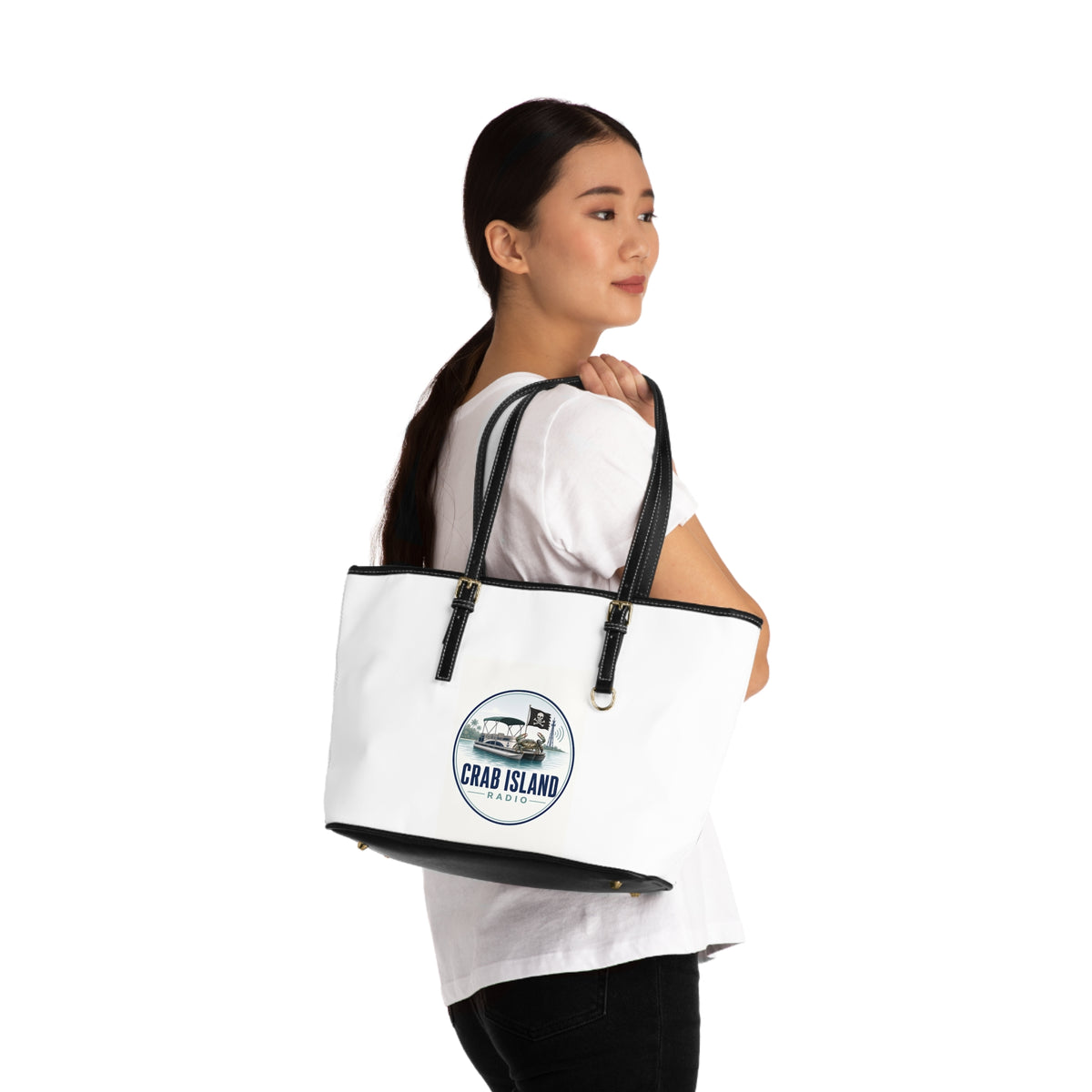 PU Leather Shoulder Bag – Crab Island Radio