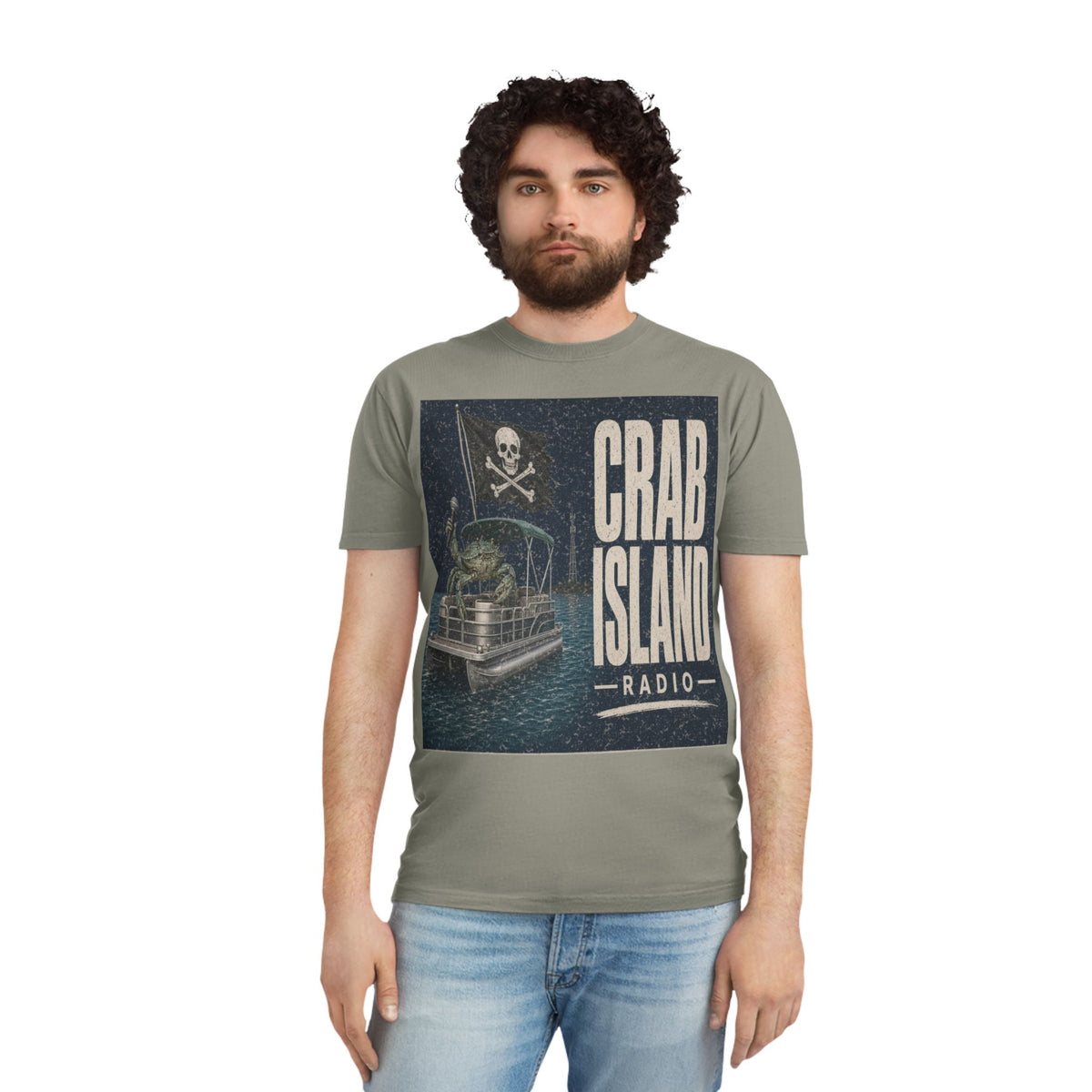 Unisex Faded Shirt – Pirate Crab