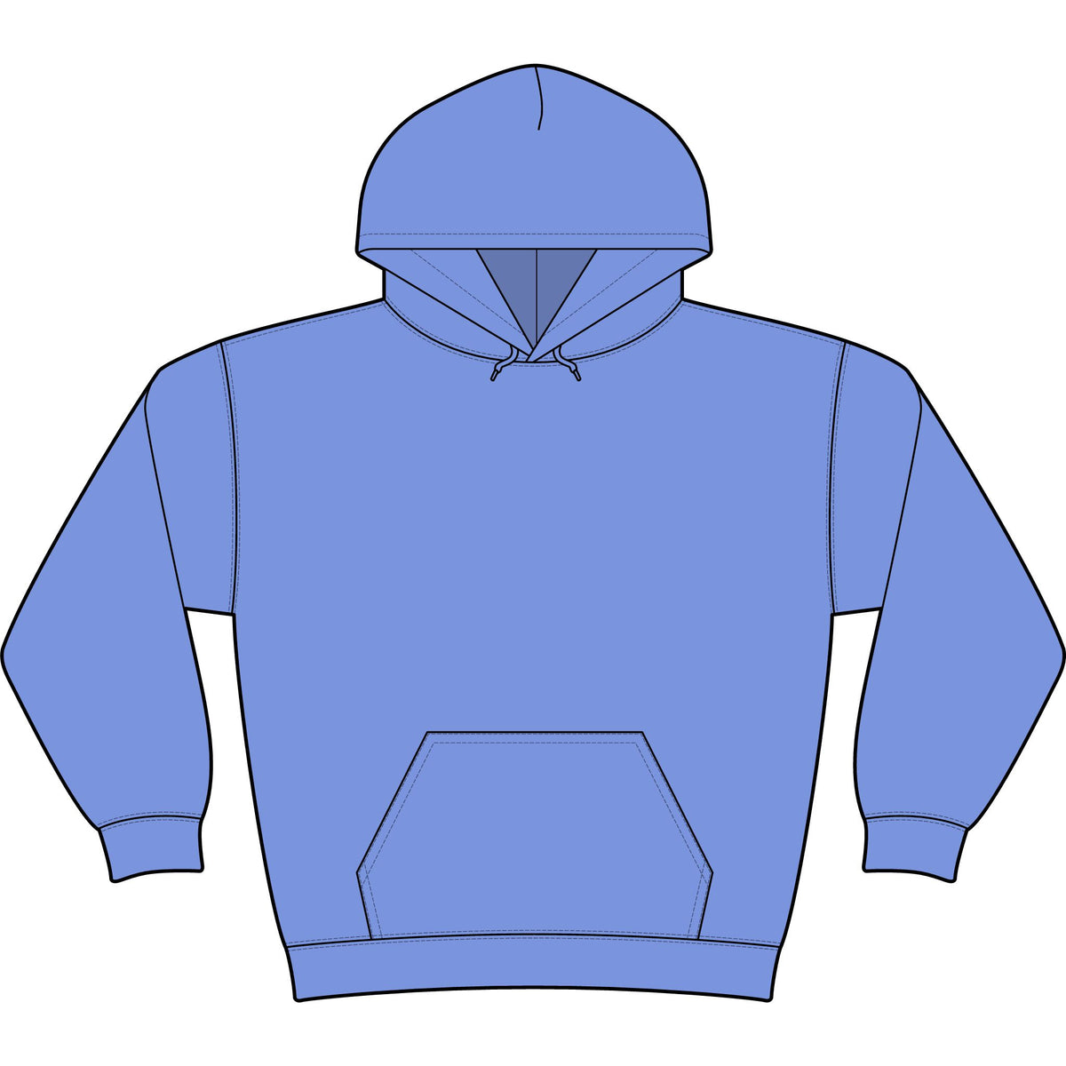 PosiCharge Tri-Blend Wicking Fleece Hooded Pullover – Pirate Crab