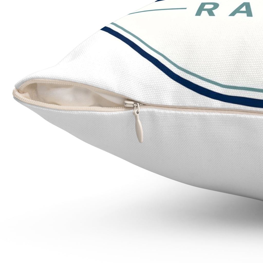 Spun Polyester Square Pillow – Crab Island Radio