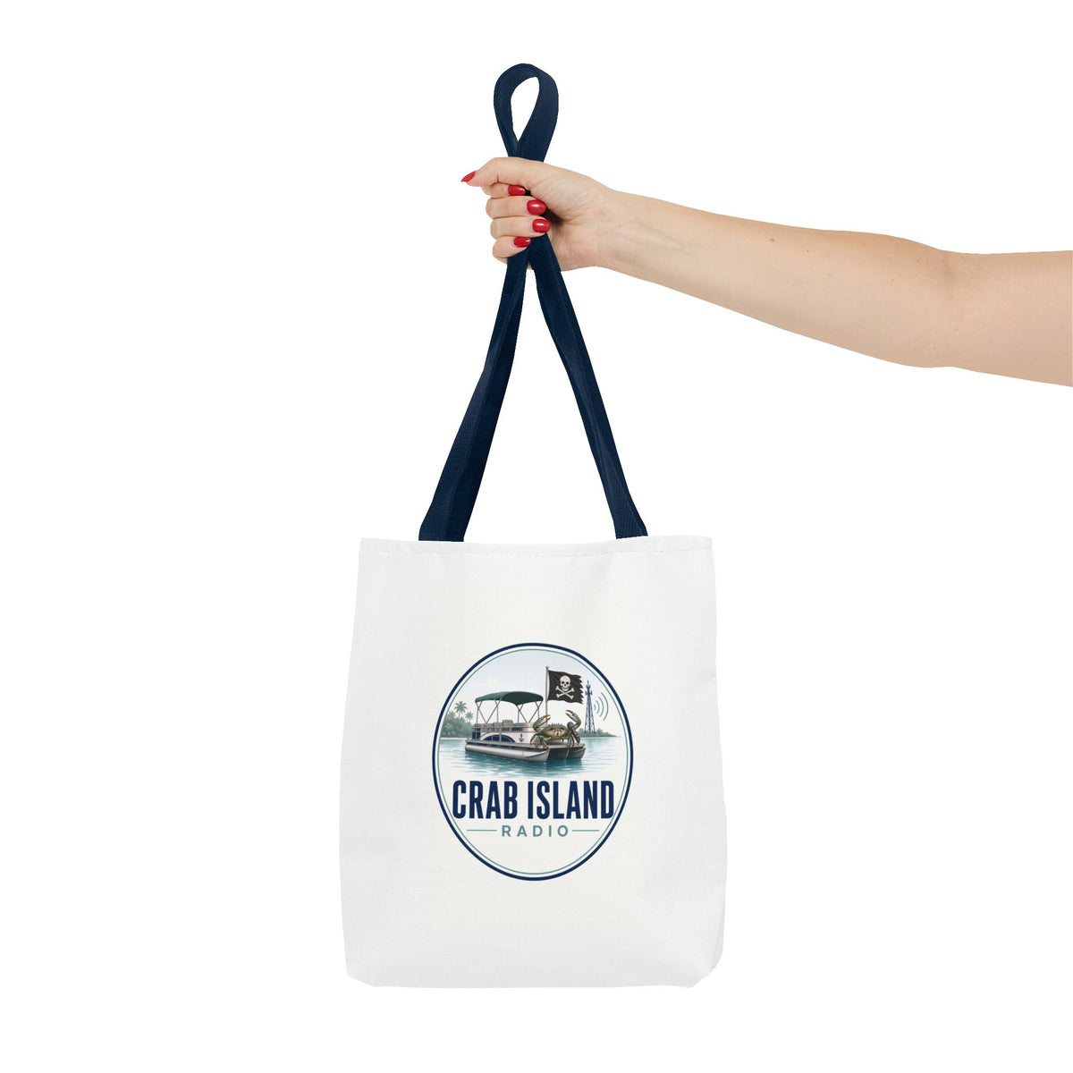 Tote Bag (AOP) – Crab Island Radio