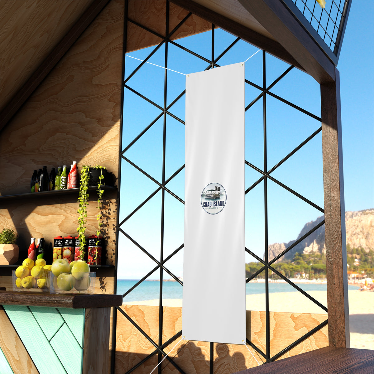Matte Banner – Crab Island Radio