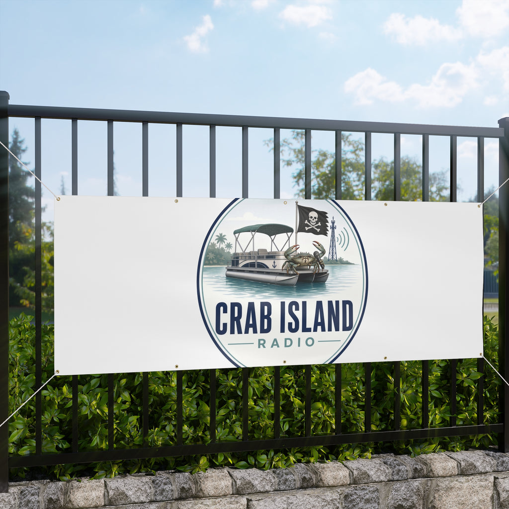 Matte Banner – Crab Island Radio