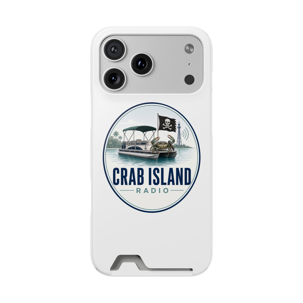 Phone Case With Card Holder – Crab Island Radio