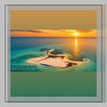 Poly Twill Pillow – Island Sunset