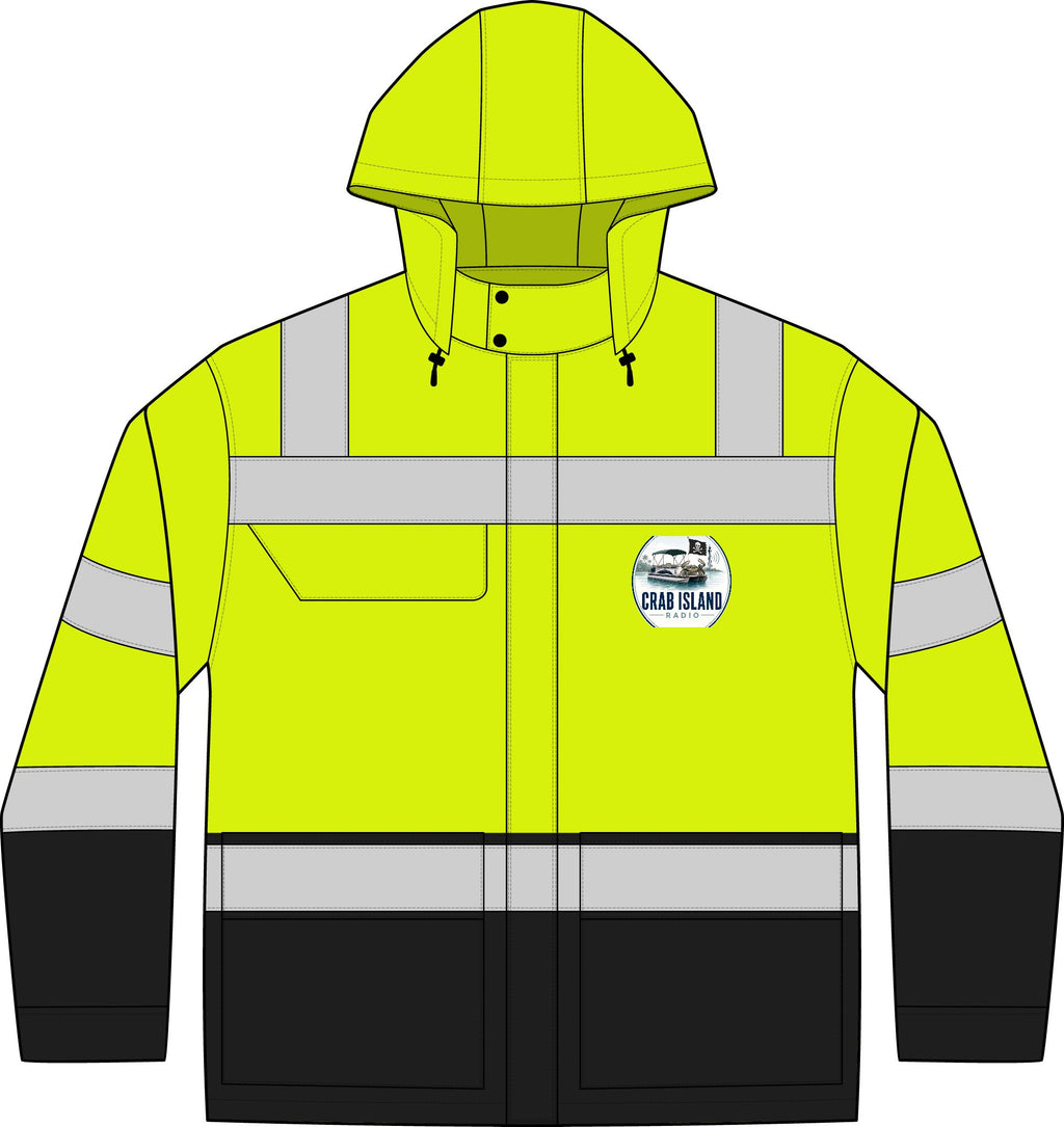 ANSI 107 Class 3 Waterproof Ripstop 3-In-1 Parka – Crab Island Radio