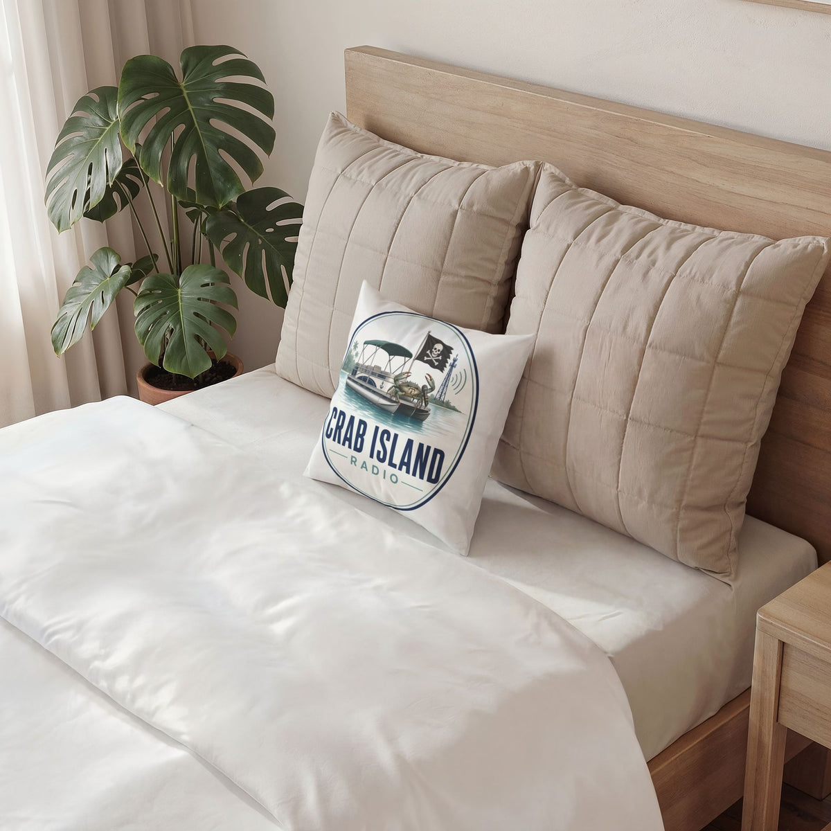 Poly Velvet Pillow – Crab Island Radio