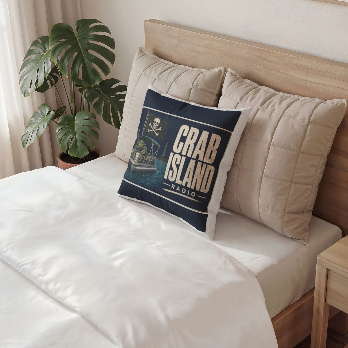 Poly Velvet Pillow – Pirate Crab