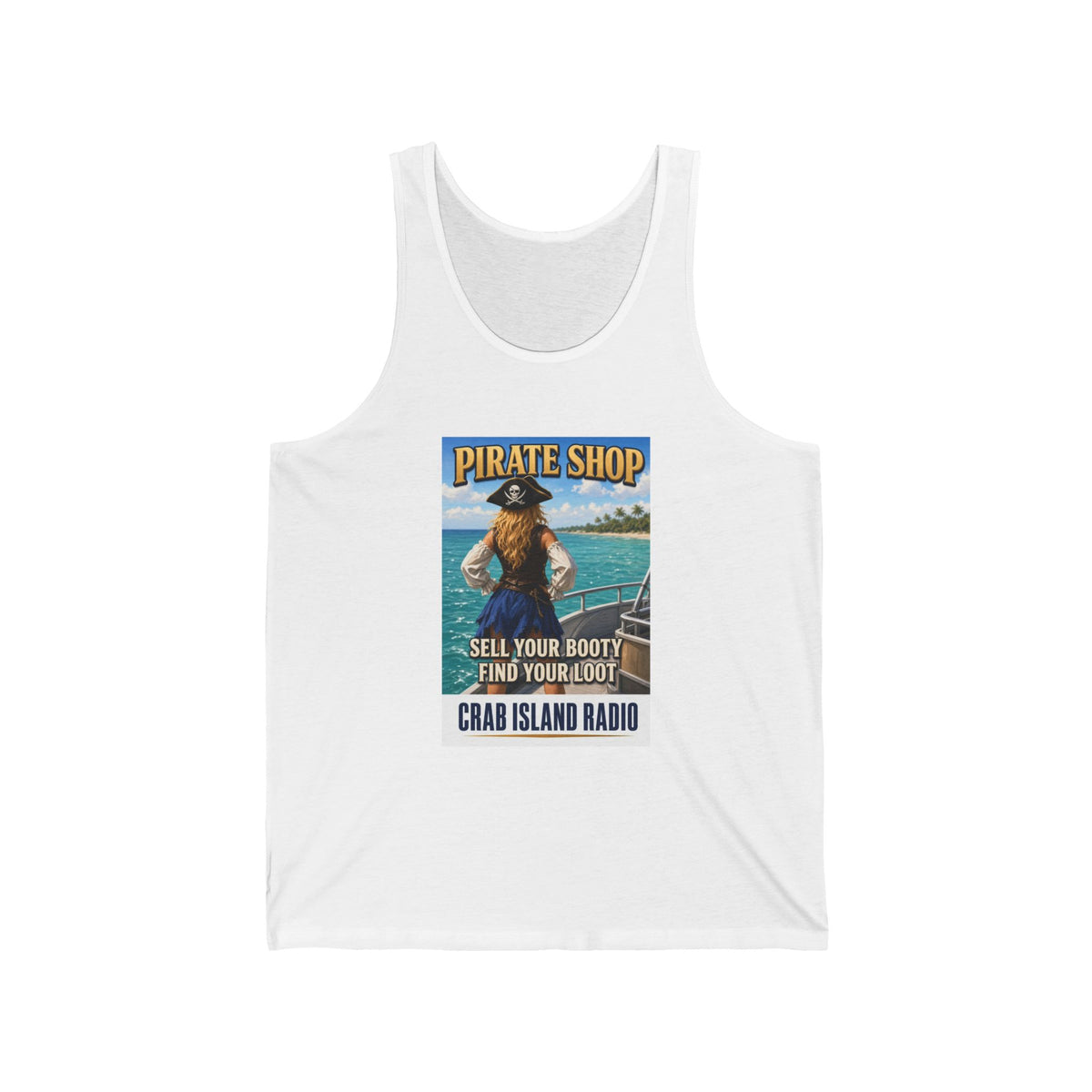 Crab Island Radio Pirate Shop Boat Tank