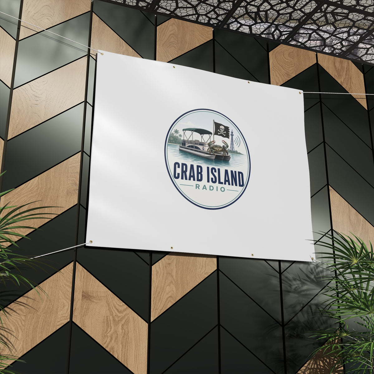 Matte Banner – Crab Island Radio