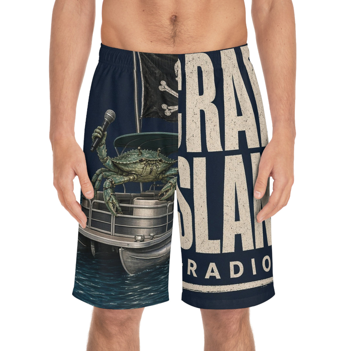 Crab Island Radio Pirate Crab Swim Shorts