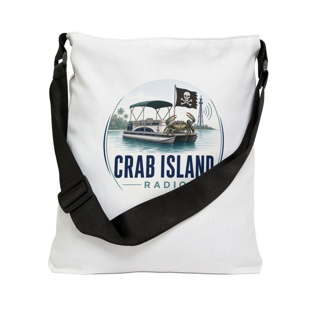 Adjustable Tote Bag (AOP) – Crab Island Radio