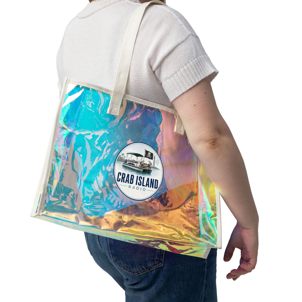 Beach Holographic Tote Bag – Crab Island Radio
