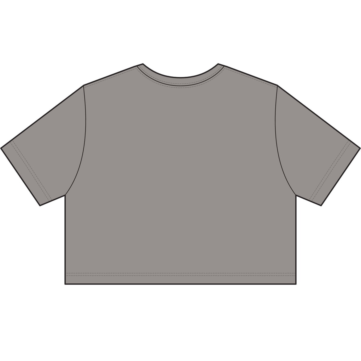 Women's Stone Wash Heavy Crop – Crab Island Radio