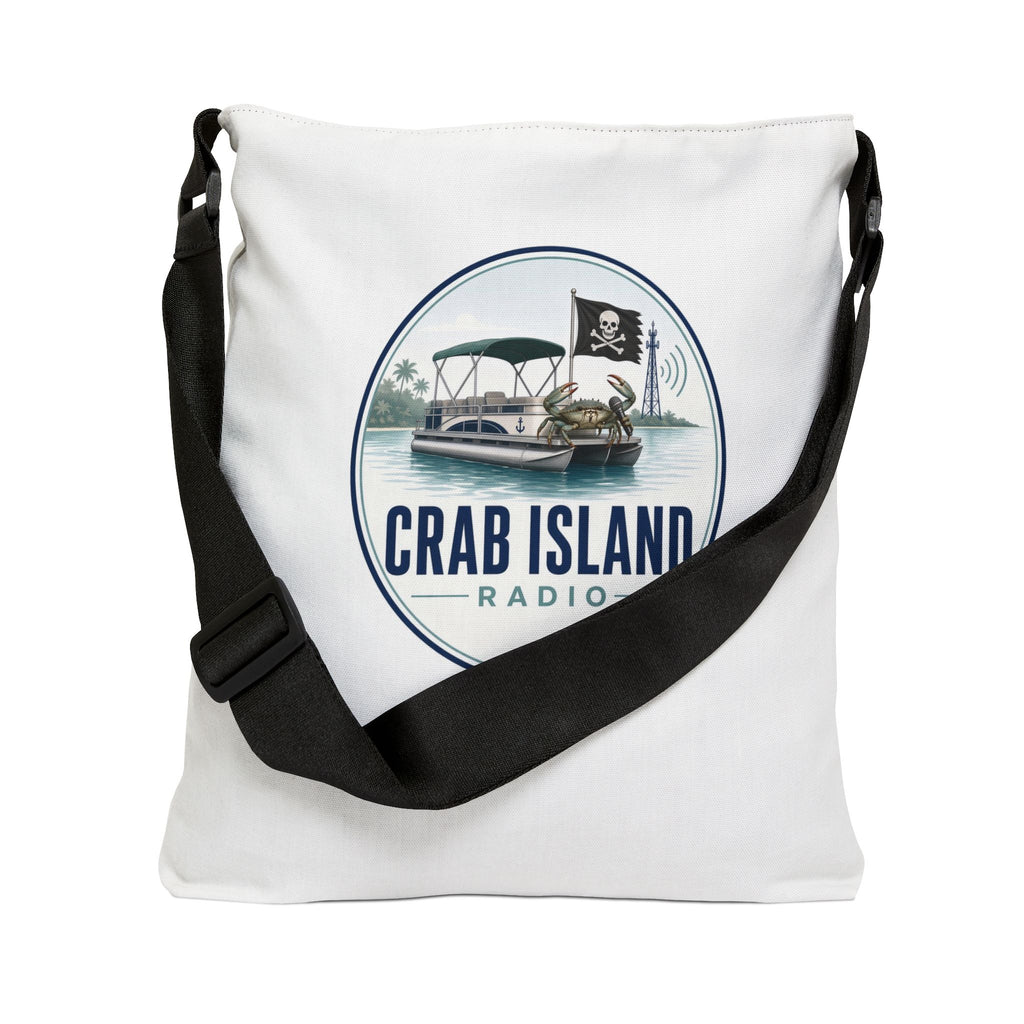 Adjustable Tote Bag (AOP) – Crab Island Radio