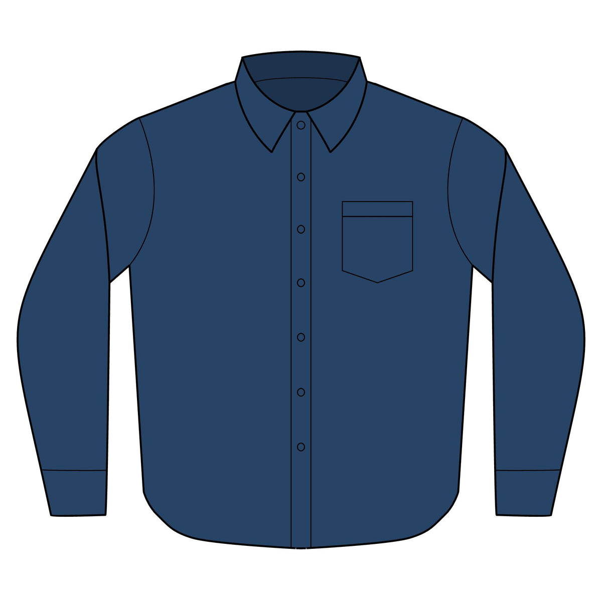 Long Sleeve Value Denim Shirt – Crab Island Radio