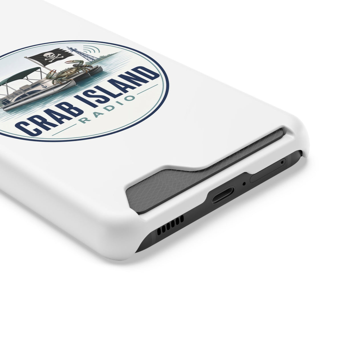 Phone Case With Card Holder – Crab Island Radio