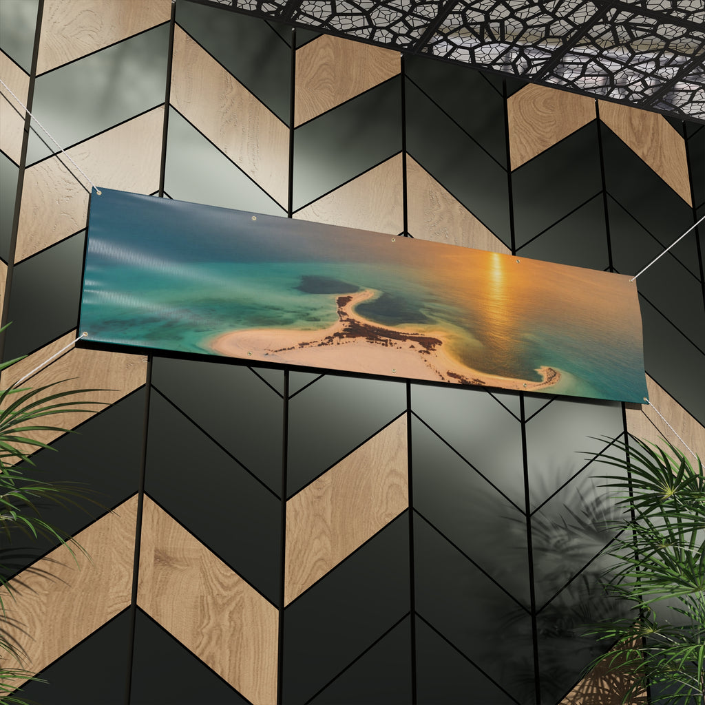 Matte Banner – Island Sunset