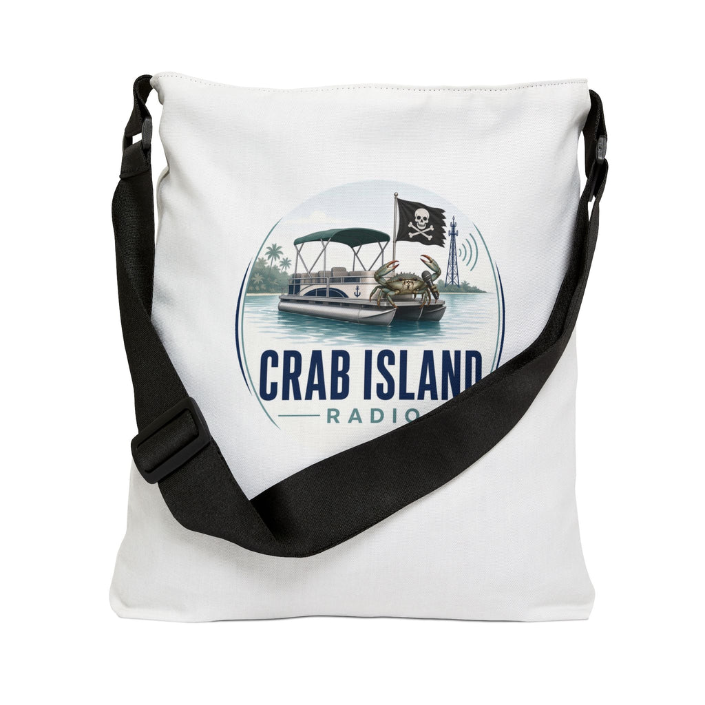 Adjustable Tote Bag (AOP) – Crab Island Radio