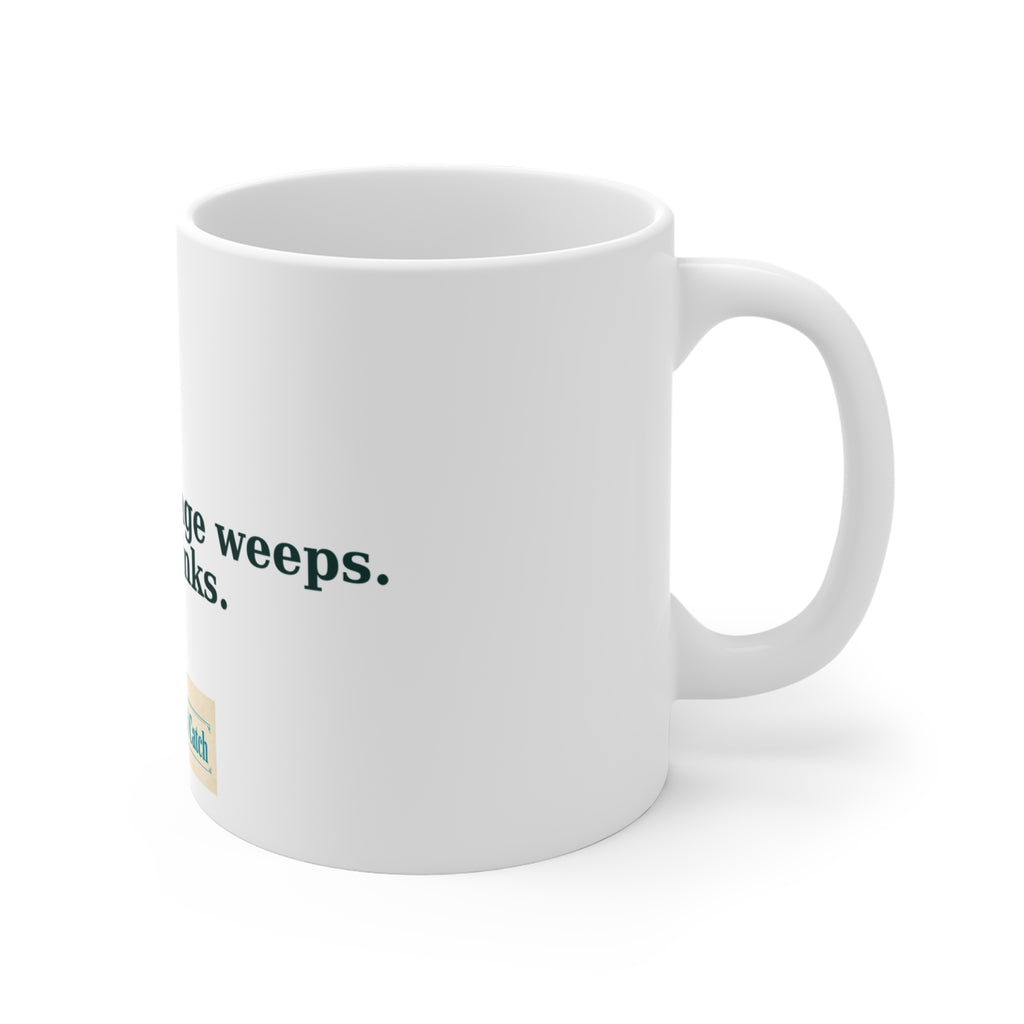 Their Front Page Weeps Mug – The Crab Island Catch 11oz