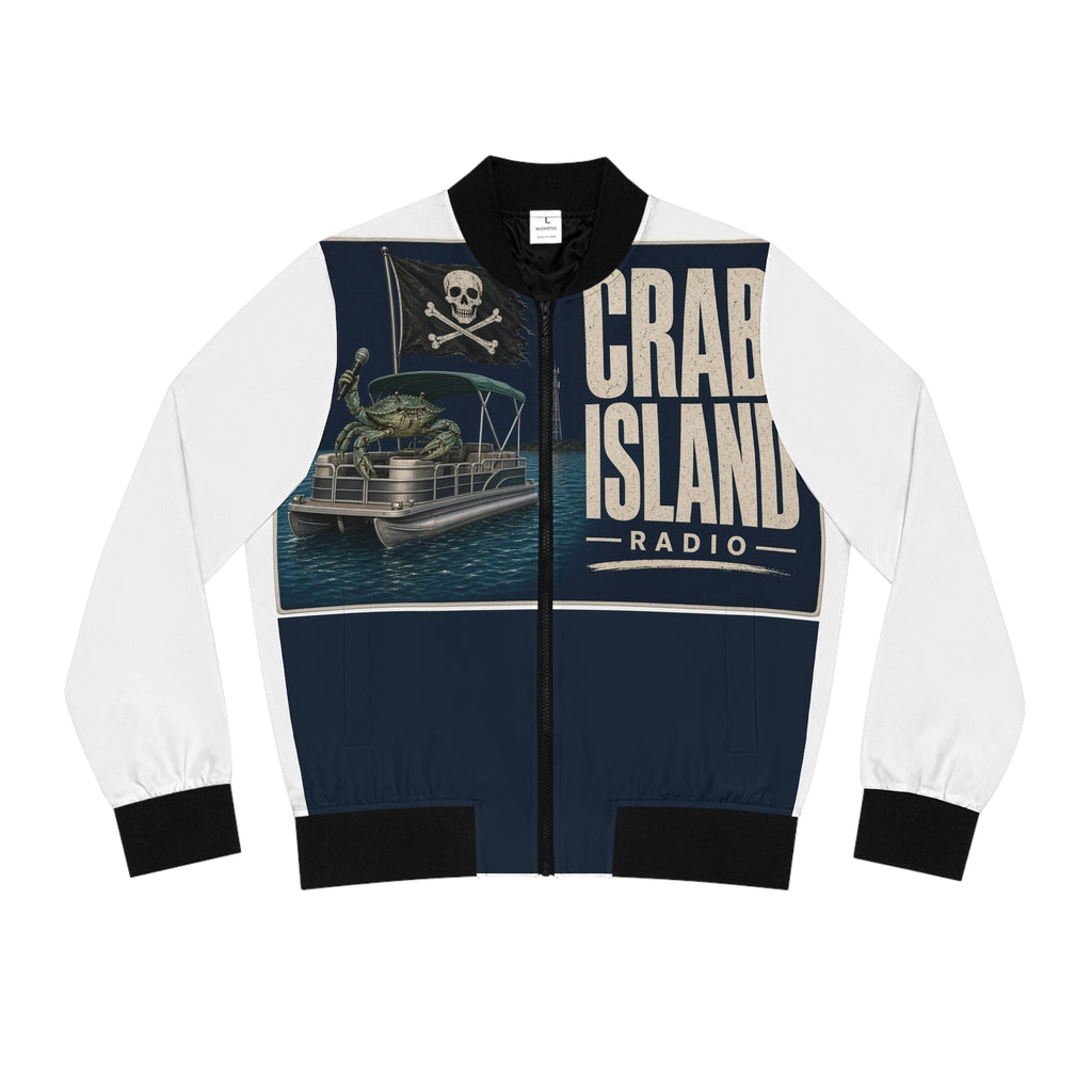 Women's Bomber Jacket (AOP) – Pirate Crab